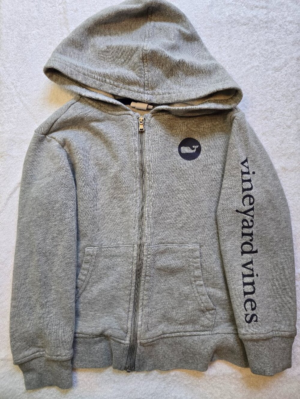 Vineyard Vines for Target Youth Fill Zip Youth Hoodie - Gray and Navy